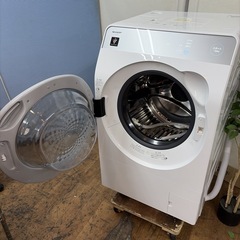 【🐤買取市場 6ヶ月保証 ジモティー限定特別価格】R091 ☀️ SHARP / シャープ ドラム式洗濯乾燥機  [洗濯10.0kg /乾燥6.0kg /ヒーター乾燥(水冷・除湿タイプ) /左開き] 23年製 ES-K10B ⭐ 動作確認済 ⭐ クリーニング済の画像