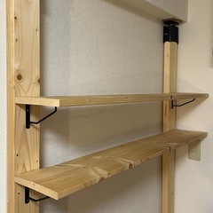 2×4 突っ張り　シェルフ　解体してお渡しも
OKの画像