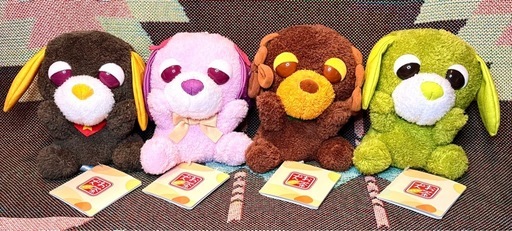 お茶犬 ひよこぴょこぴょこぬいぐるみ Vol.2 全4種コンプリートセット