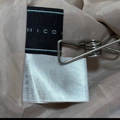 MICOAMERI ベルト付　フェイクスエード　フレアスカート　ベージュ　Mの画像