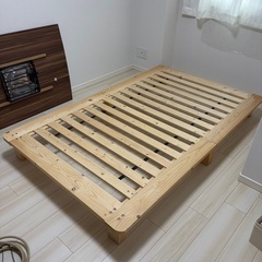 （お取引中）セミダブル　すのこベットフレームの画像