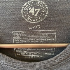 Cleveland Indians Tシャツ L/G ダークグレーの画像