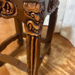 飾り台　花台　木製の画像