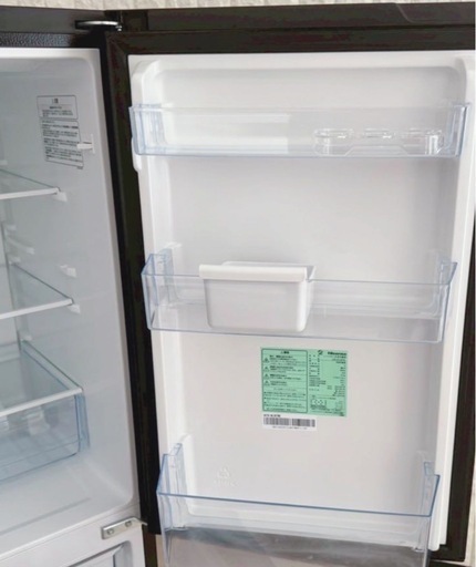 (送料無料) 2023年 極美品 162L 冷蔵庫 霜取り不用 強化ガラス棚 フレッシュケース ⑨