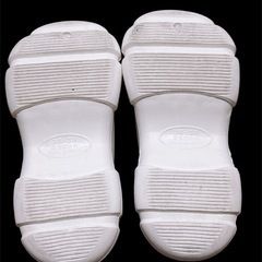 クロックス風　白　厚底サンダルの画像