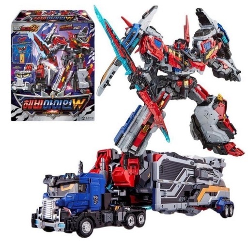 ヘビーアイアンW メタルカードボットW 変形ロボットトレーラー トラック　SAMG