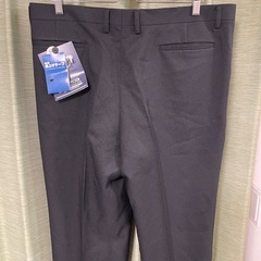 メンズ スラックス ブラック 未使用 タグ付き ウォッシャブル ストレッチの画像