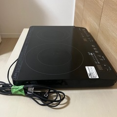 アイリスオーヤマ 2口IHコンロ IHK-WKT23-B [2口 /100V]の画像