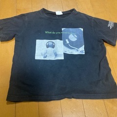 100サイズ　黒Tシャツと短パンのセットの画像