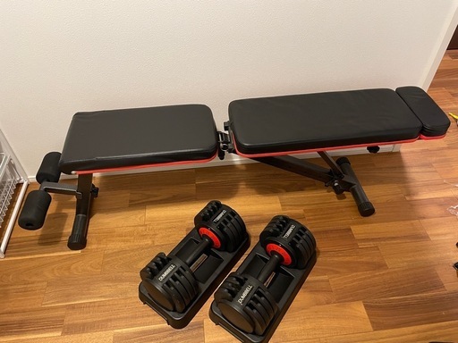 可変ダンベル＋トレーニングベンチセット