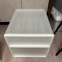 【芦屋市】無印　ポリプロピレン　収納ケース　2個セットの画像