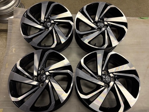 トヨタ純正  ライズ ブラポリ17インチアルミホイール 4本 17×6J 4H100PCD+40 トヨタダイハツ系軽自動車にも