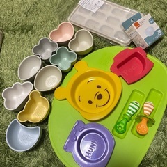 【美品】ベビー お食事 離乳食セット 5ヶ月～ プーさん ディズニーの画像