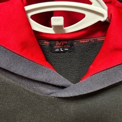 Impal フード付きシャツ L ネイビー/レッドの画像