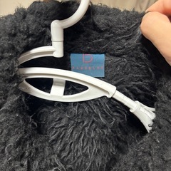  ボア襟付きジャケット 黒の画像