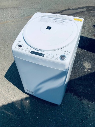 ♦SHARP 電気洗濯乾燥機【2021年製】ES-TX8F-W