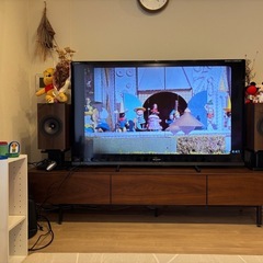 【60型】SHARP AQUOS テレビ　リモコン付きの画像