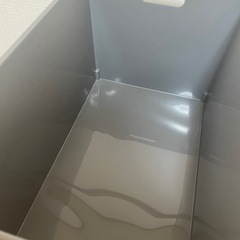 ニトリ　収納ボックス　二個セット(モカ・グレー)の画像