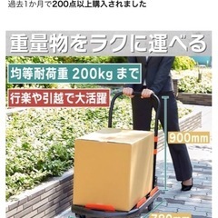 カルディオ　樹脂製運搬車　軽量台車　ストッパー付きの画像