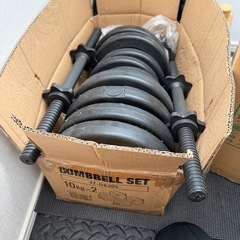 エアロバイク　ベンチプレス・ダンベルセットの画像