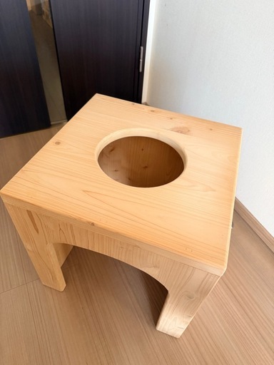 よもぎ蒸し用木製椅子、クッション、マントセット