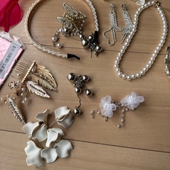 ティアラ3つなど前撮り、セルフウエディング、誕生日パーティー、ブライダルセットの画像