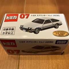 受渡し決定　トミカくじ 第三弾「07 トヨタ スプリンター トレノ(AE86)」の画像