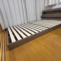 セミダブルベッド（マットレス付き※別売り可）RASIKの画像