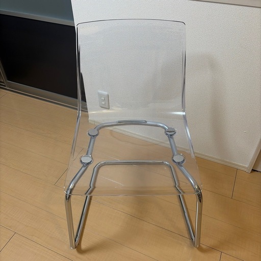 IKEAトービアス ダイニングチェア　椅子 クリアTOBIAS