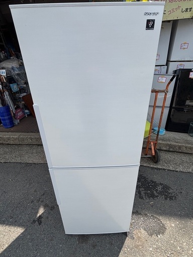 【2021年製】シャープ 280L プラズマクラスター 冷蔵庫 SJ-PD28G-W（動作良好・大容量冷凍室
