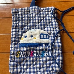 新幹線入学　入園バッグ3点セットの画像