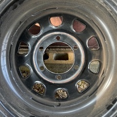 16インチ　7j ＋35 205/55R16 
デイトナ風ホイール　ハイエース　PCD139.7 6穴 タイヤホイールセットの画像