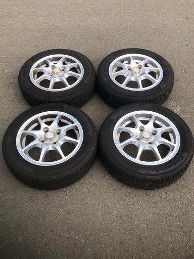 軽自動車22年製13インチ 夏タイヤアルミホイールセット ヨコハマブルーアース155 65 13 &TSAホイール