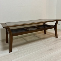 【3/30.31引渡限定】センターテーブル 中古 現状品 ガラステーブル ローテーブル ダイニングテーブルの画像