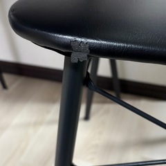 オーヤマ スチールダイニング3点セットの画像