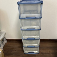 プラ5段引出し収納ケースの画像