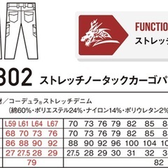 デニム作業服 上下セット デニム ストレッチジャンパー の画像