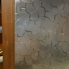 昭和レトロ ヴィンテージ　ガラス入り建具（引き戸）ガラス戸の画像