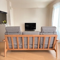 【ヘッドレスト付き】3人がけソファニトリマイスの画像