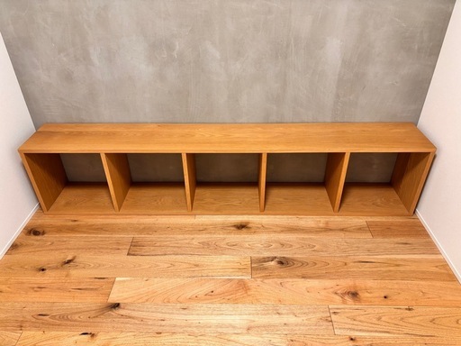 【美品】無印良品 スタッキングシェルフ 5段（オーク材）