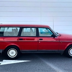 【希少美車】ボルボ240GLワゴン　レッド／全塗装仕上げ／タイベル交換済／即乗りOK  車検R9.9月迄の画像