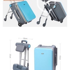 子どもが乗れるスーツケース⭐︎ベビーカーとして利用可⭐︎40L大容量 ピンク の画像