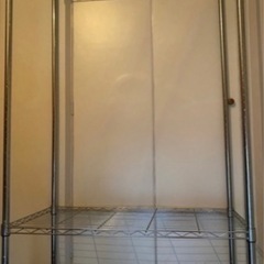 ハンガーラック スチールラック キャスター付きの画像