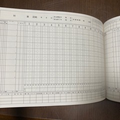 野球スコアブックの画像
