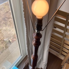 アンティークライト　木製の画像