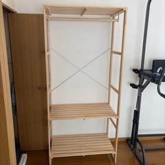 定価10000円ほどでした。　ニトリ　パインラックワードローブの画像