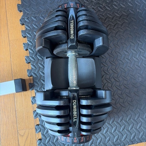 可変式ダンベル40kg 1個＋ベンチ