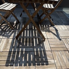 300mm角-イタウバ ウッドデッキ パネル【デッキパネル】27x300x300mm  | DIY デッキ材 ウッドデッキ材 無垢の画像