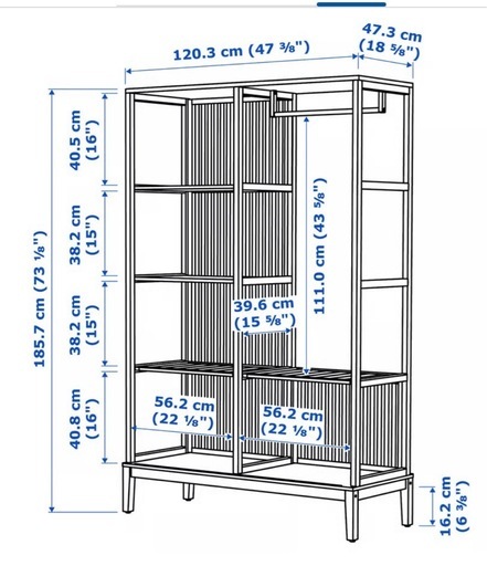 IKEA NORDKISA ワードローブ