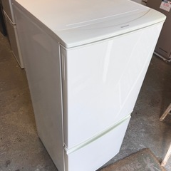 札幌市内配送可 16年製 SHARP シャープ 137L 2ドア冷蔵庫 SJ-D14B-W 